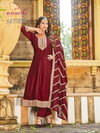 Aayushi By Aanchi Crystal Silk Kurti With Bottom Dupatta Suppliers In India